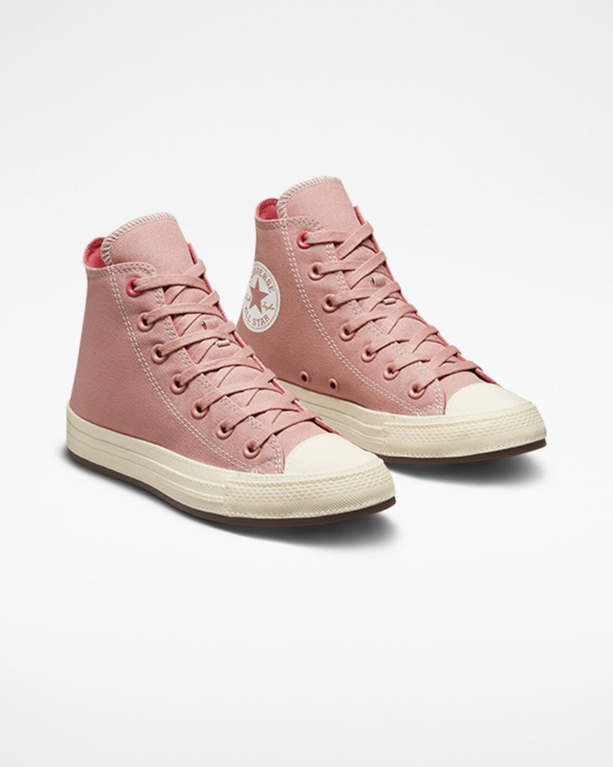 Zapatillas Altas Converse Chuck Taylor All Star Tonal Canvas Mujer Rosas | PE 5470P8